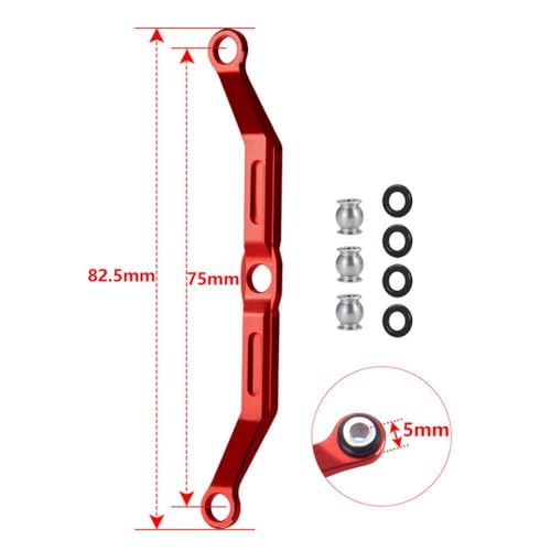 BritBolt Lenkungsverbindung für 1 18 Skala RC Crawler Car Upgrade -Teile, die mit K10 F150 und ähnlichen Modellen kompatibel sind(Red) von BritBolt