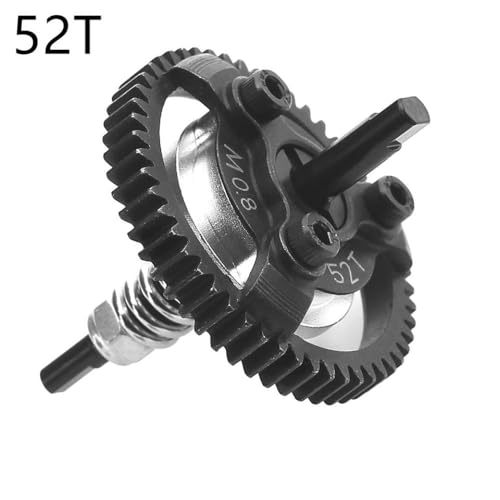 BritBolt M0 8 Metallstahl Spur Gear 50T 52T 54T 56T Slipper Kupplung 6766 Upgrade Teil kompatibel mit 1 10 Skala 4x4 RC -Autos wie Fiesta Telluride(52T) von BritBolt