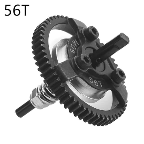 BritBolt M0 8 Metallstahl Spur Gear 50T 52T 54T 56T Slipper Kupplung 6766 Upgrade Teil kompatibel mit 1 10 Skala 4x4 RC -Autos wie Fiesta Telluride(56T) von BritBolt