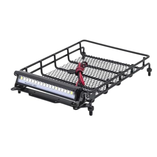 BritBolt MN D91 D96 MN98 MN99S Metall Dachträger Gepäckträger mit -Licht -Upgrade -Teilen für 1 12 -Skala -RC -Autos kompatibel mit verschiedenen RC -Modellen von BritBolt