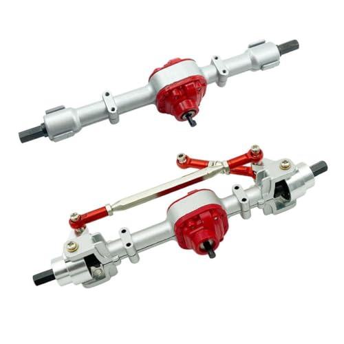 BritBolt MN D96 MN98 MN99S MN45 Metallachse vorne und hinten für 1 12 -Skala -RC -Autoteile mit verschiedenen RC -Modellen kompatibel(Silver B) von BritBolt