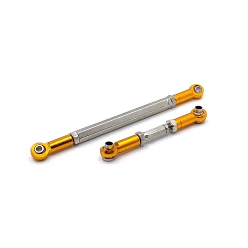BritBolt MN78 MN82 MN168 Metalllenker Linksverknüpfungsstange für 1 12 -Skala -RC -Autos kompatibel mit verschiedenen Modellen(Yellow) von BritBolt