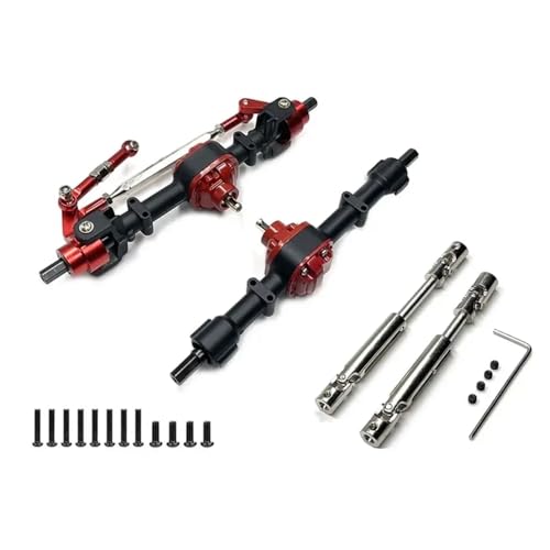 BritBolt MN78 MN82 Metallachse vorne nach hinten für 1 12 -Skala -RC -Auto mit 3 mm 4 mm Wellenhülsen -Upgrade -Teilen kompatibel mit verschiedenen Modellen(Black and CVD) von BritBolt