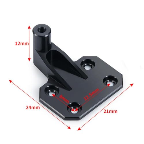 BritBolt Metall -Ersatzreifen -Rack Heckhalterhalter für 1 24 -Skala -RC -Autos kompatibel mit SCX24 -Modellen AXI00002 AXI00006 SEVENTIONENTETTEILE(for AXI00002) von BritBolt