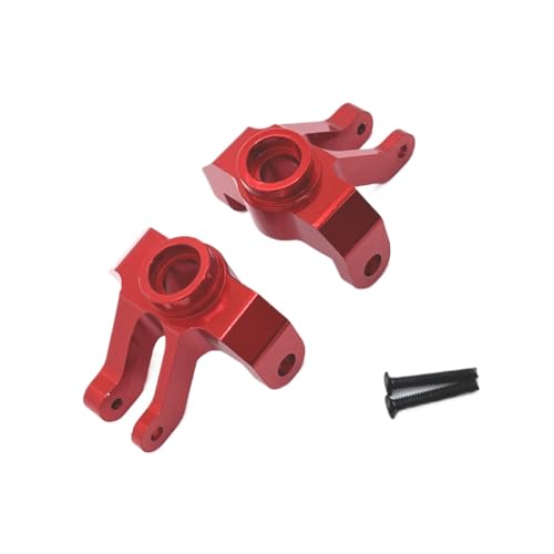 BritBolt Metall -Frontachse -Lenkungsbecher -Upgrade -Teile für 1/12 Skala RC -Auto kompatibel mit MN -Serienmodellen MN128 MN86 G500 Fernbedienungsfahrzeugzubehör(Red) von BritBolt