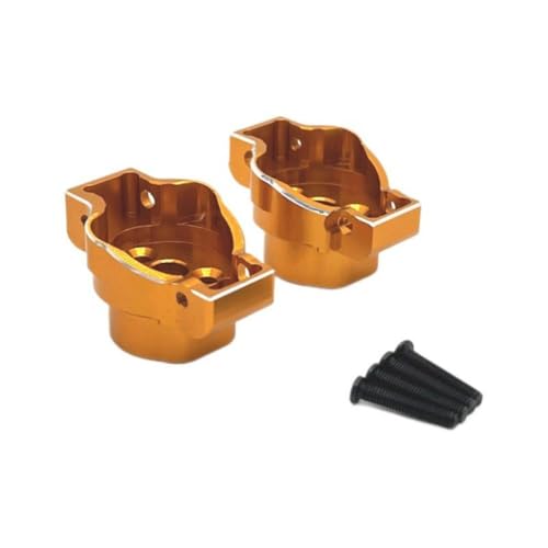 BritBolt Metall -Hinterachse -Cup -Anschluss Upgrade für RC -Autoteile, die mit 104006 104010 104020 104026 Fernbedienungsfahrzeugzubehör kompatibel sind(Yellow) von BritBolt
