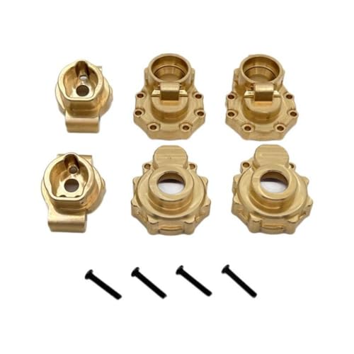 BritBolt Metall -Messing Hinterachse -Bup -Upgrade Teil kompatibel mit TRX6 HB R1001 R1002 R1003 RC -Autoersatzzubehör von BritBolt
