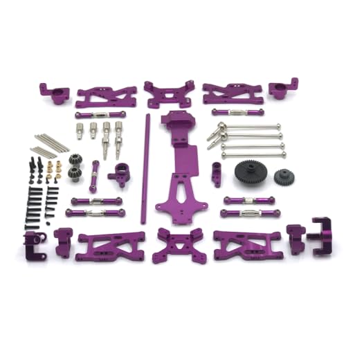 BritBolt Metall -RC -Auto -Upgrade -Teile Suspension Arm Set kompatibel mit 144001 144010 144002 Fernbedienungsfahrzeugzubehör(Violet) von BritBolt