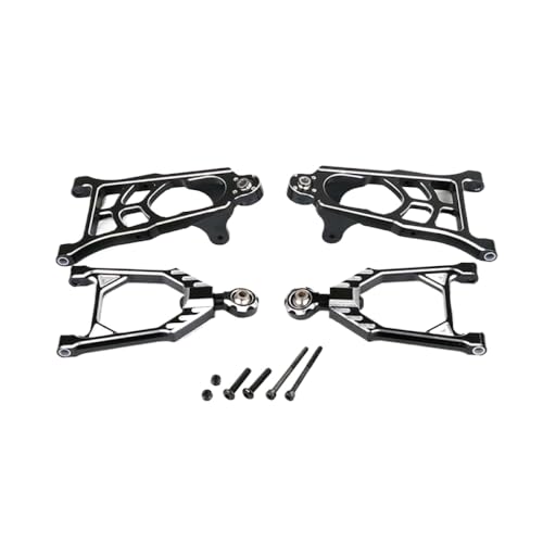 BritBolt Metall Suspension A-Arm vor oder hinten für 1 5-Skala-RC-Auto kompatibel mit Rofun Rovan KM 5B 5T 5SC SS Buggy-Modelle(Front Black) von BritBolt