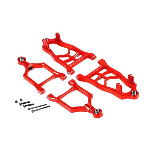 BritBolt Metall Suspension A-Arm vor oder hinten für 1 5-Skala-RC-Auto kompatibel mit Rofun Rovan KM 5B 5T 5SC SS Buggy-Modelle(Front Red) von BritBolt