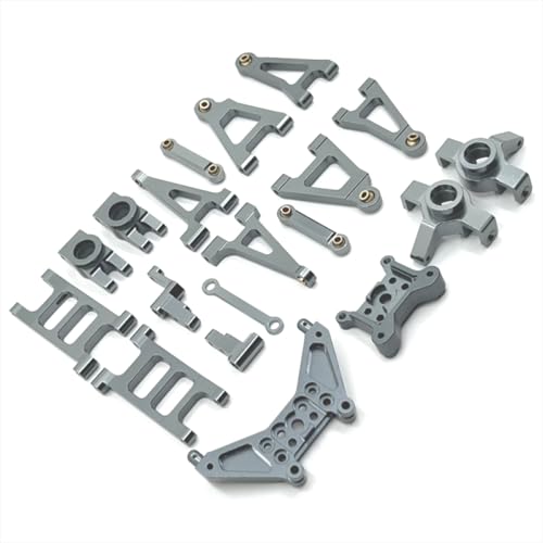 BritBolt Metall -Swing -Arm und Lenkungsbecher -Upgrade Set für 1/14 RC -Autos mit MJX14301 14302 Modelle Meijiaxin Fernbedienungspfussteile kompatibel(Dark Grey) von BritBolt