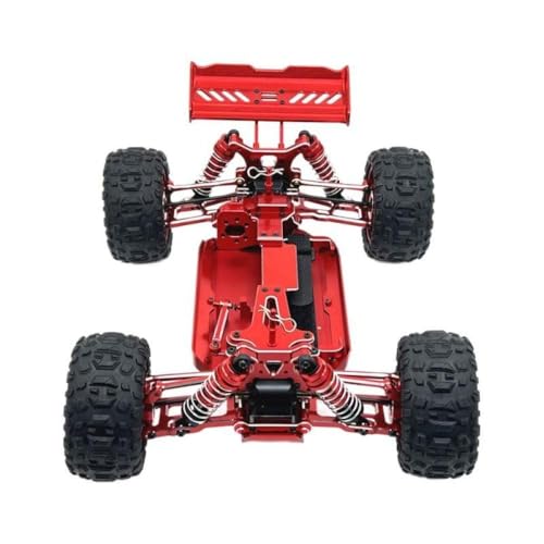 BritBolt Metall Upgrade Car Frame Teile kompatibel mit RC -Modellen 124016 124017 124018 124019 124007 Fernbedienungsfahrzeugzubehör(Red) von BritBolt