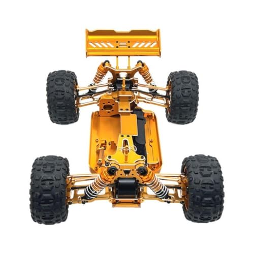 BritBolt Metall Upgrade Car Frame Teile kompatibel mit RC -Modellen 124016 124017 124018 124019 124007 Fernbedienungsfahrzeugzubehör(Yellow) von BritBolt