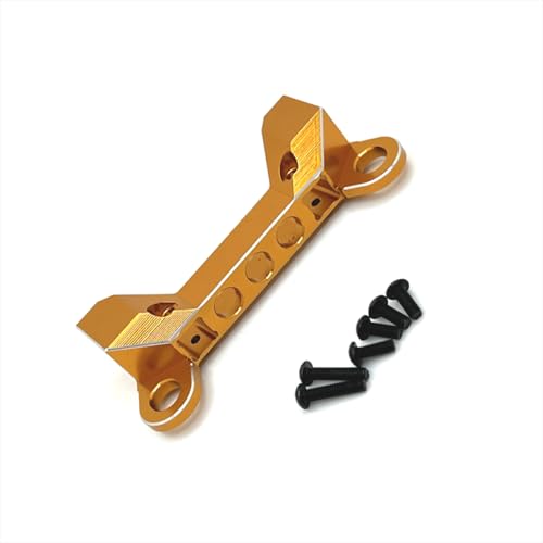 BritBolt Metall -Upgrade Front -Stoßstangen -Fixierungsteil kompatibel mit RC -Automodellen 104006 104010 104020 104026 Ersatzkomponente(Yellow) von BritBolt