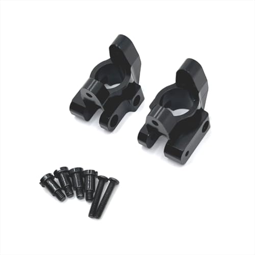 BritBolt Metall-Upgrade Frontachse C-förmiger Sitz für 1/12 Skala RC-Autos kompatibel mit MN-Serienmodellen MN128 MN86 G500 Fernbedienungsfahrzeug-Ersatzteile(Black) von BritBolt