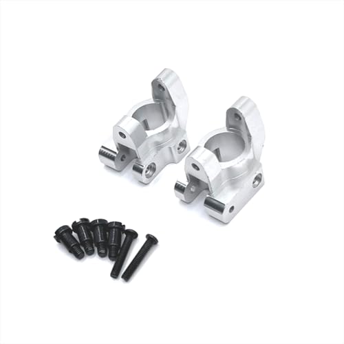 BritBolt Metall-Upgrade Frontachse C-förmiger Sitz für 1/12 Skala RC-Autos kompatibel mit MN-Serienmodellen MN128 MN86 G500 Fernbedienungsfahrzeug-Ersatzteile(Silver) von BritBolt