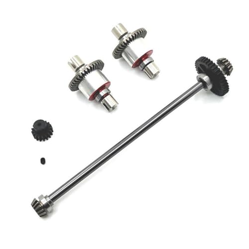 BritBolt Metall -Upgrade -Getrade -Set RC -Autoteile kompatibel mit A949 A959 A969 A979 K929 Typ A Fernbedienungsfahrzeugzubehör(Gris foncé) von BritBolt