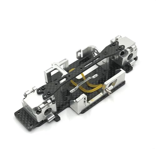 BritBolt Metall -Upgrade -Getriebe -Chassis -Teile für 1/28 RC -Autos kompatibel mit 284131 K979 K989 K999 Models Radstand 98mm 102 mm Ersatzteile(Silver) von BritBolt