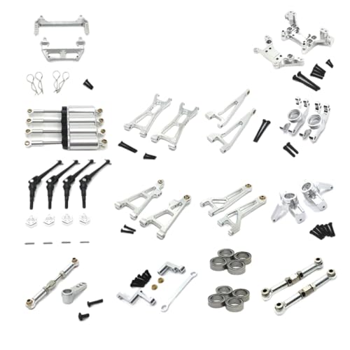 BritBolt Metall -Upgrade -Kit für 1/16 Skala -RC -Cars kompatibel mit Modellen 16208 16209 16210 H6v3 M163 Fernbedienungsteile(Silver) von BritBolt