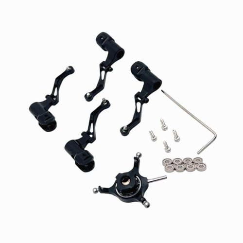 BritBolt Metall -Upgrade -Klemmscheiben -Scheibenlager für RC -Flugzeugteile kompatibel mit K124 K170 Fernbedienung Hubschrauberzubehör(Black) von BritBolt