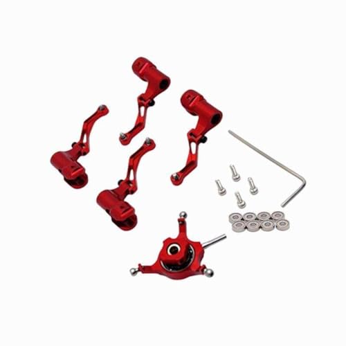BritBolt Metall -Upgrade -Klemmscheiben -Scheibenlager für RC -Flugzeugteile kompatibel mit K124 K170 Fernbedienung Hubschrauberzubehör(Red) von BritBolt