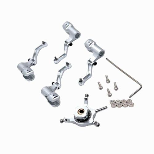 BritBolt Metall -Upgrade -Klemmscheiben -Scheibenlager für RC -Flugzeugteile kompatibel mit K124 K170 Fernbedienung Hubschrauberzubehör(Silver) von BritBolt