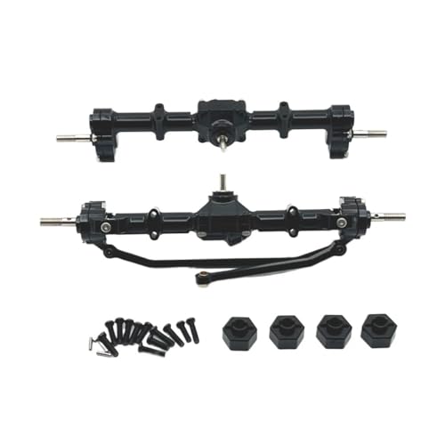 BritBolt Metall -Upgrade RC -Autoteile 12 mm Kuppler vordere Heckrückenbaugruppe mit Mn 1 12 Mn168 Fernbedienungsfahrzeugzubehör kompatibel(Black) von BritBolt