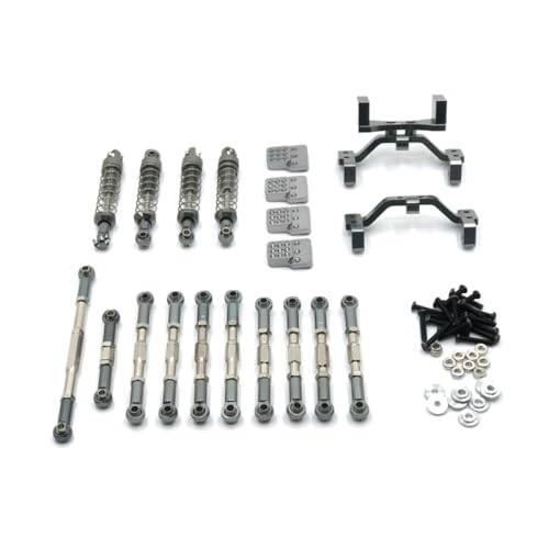 BritBolt Metall -Upgrade -Teile, die für 1/16 Skala RC -Cars -Cars mit C14 C24 C34 B14 B24 Modelle Ersatzzubehör für Fernbedienungsfahrzeuge eingestellt sind(Dark Grey) von BritBolt