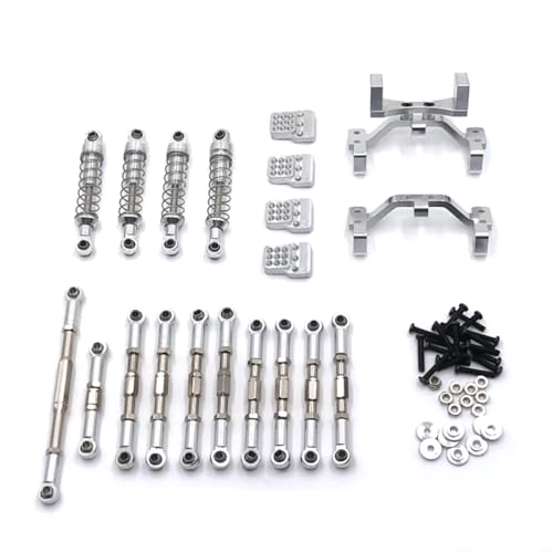 BritBolt Metall -Upgrade -Teile, die für 1/16 Skala RC -Cars -Cars mit C14 C24 C34 B14 B24 Modelle Ersatzzubehör für Fernbedienungsfahrzeuge eingestellt sind(Silver) von BritBolt