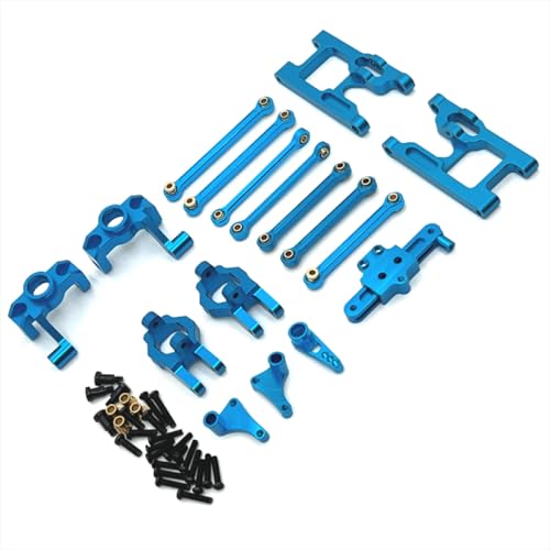 BritBolt Metall -Upgrade -Teile, die mit 1/12 Skala -RC -Cars FITS -Modellen 124006 12423 12427 12428 Ersatzzubehör für Fernbedienungsfahrzeuge eingestellt sind.(Blue) von BritBolt