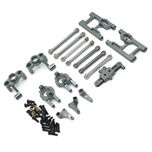 BritBolt Metall -Upgrade -Teile, die mit 1/12 Skala -RC -Cars FITS -Modellen 124006 12423 12427 12428 Ersatzzubehör für Fernbedienungsfahrzeuge eingestellt sind.(Dark Grey) von BritBolt