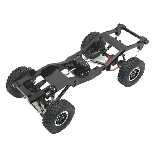 BritBolt Metall -Upgrade -Teile Frame -Chassis für 1/12 Skala RC -Auto kompatibel mit MN82 LC79 Modell Ersatzzubehör Fernbedienung Fahrzeug(Black) von BritBolt
