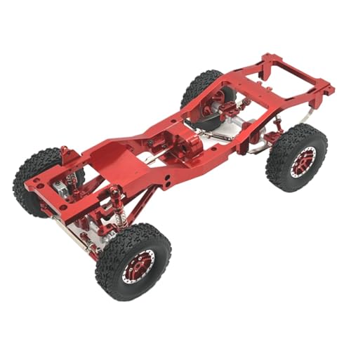 BritBolt Metall -Upgrade -Teile Frame -Chassis für 1/12 Skala RC -Auto kompatibel mit MN82 LC79 Modell Ersatzzubehör Fernbedienung Fahrzeug(Red) von BritBolt