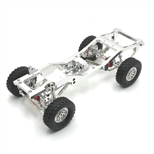 BritBolt Metall -Upgrade -Teile Frame -Chassis für 1/12 Skala RC -Auto kompatibel mit MN82 LC79 Modell Ersatzzubehör Fernbedienung Fahrzeug(Silver) von BritBolt