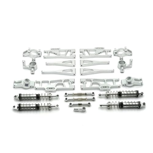 BritBolt Metall-Upgrade-Teile für 1/10 104009 1/12 12402-A 12409 RC-Autos kompatibel mit Fernbedienungsfahrzeugzubehör kompatibel(Silver) von BritBolt
