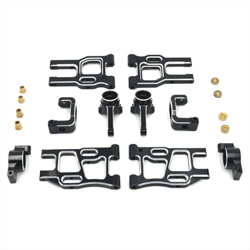 BritBolt Metall-Upgrade-Teile für 1/10-Skala-RC-CARs, die mit PTG-2 PTG-2R-Modellen kompatibel sind(Black) von BritBolt