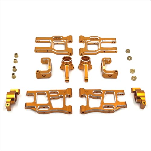 BritBolt Metall-Upgrade-Teile für 1/10-Skala-RC-CARs, die mit PTG-2 PTG-2R-Modellen kompatibel sind(Yellow) von BritBolt