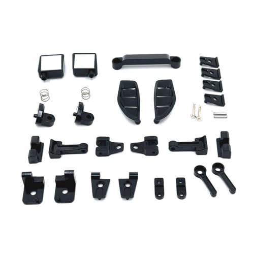 BritBolt Metall -Upgrade -Teile für RC -Auto H12Y H12Y+ Kompatible Ersatzhülle Dekoration Zubehör Fernbedienung Fahrzeug(Black) von BritBolt