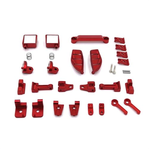BritBolt Metall -Upgrade -Teile für RC -Auto H12Y H12Y+ Kompatible Ersatzhülle Dekoration Zubehör Fernbedienung Fahrzeug(Red) von BritBolt