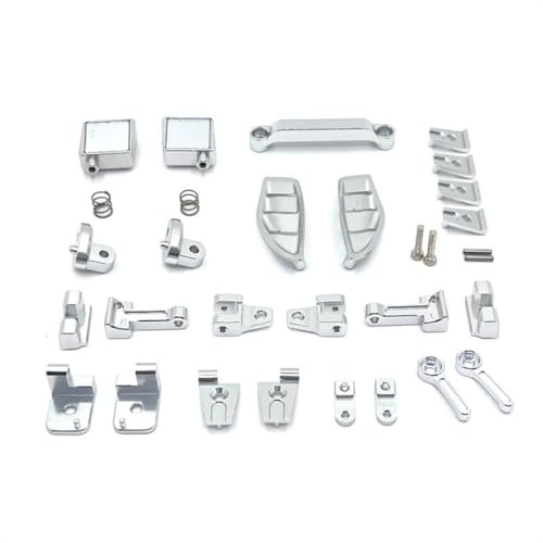 BritBolt Metall -Upgrade -Teile für RC -Auto H12Y H12Y+ Kompatible Ersatzhülle Dekoration Zubehör Fernbedienung Fahrzeug(Silver) von BritBolt