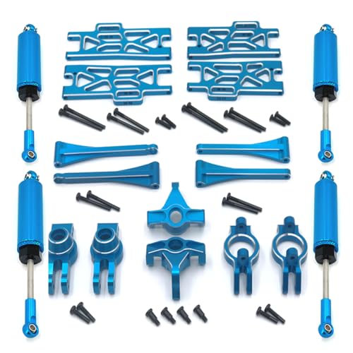 BritBolt Metall -Upgrade -Teile für RC -Automodelle 104016 104018 104009 12402 12409 Ersatzzubehör kompatibel mit Fernbedienungsfahrzeugen(Blue) von BritBolt