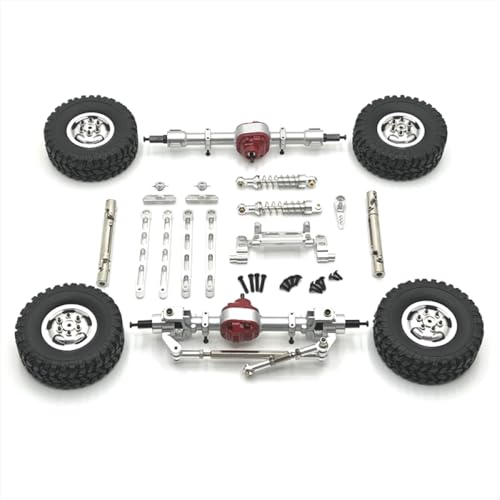 BritBolt Metall -Upgrade -Teile kompatibel mit MN1/12 MN168 MN82 LC79 MN78 1/12 Scale RC CAR SEV allges gefährdete Komponenten Fernbedienungsfahrzeugzubehör(Silver) von BritBolt