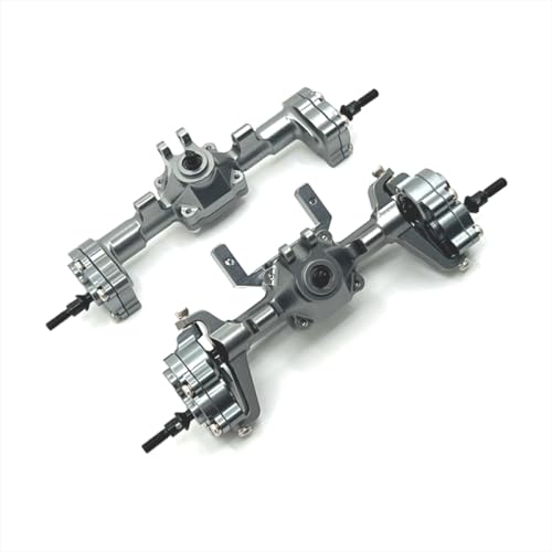 BritBolt Metall -Upgrade -Türbrückenbaugruppe für 1/24 -Skala -Fernbedienungssteuerauto -Teile, die mit FMS XQ FCX18 Crusher K5 -Models vorne und hinten kompatibel sind(Dark Grey) von BritBolt
