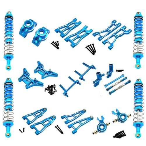 BritBolt Metall-Upgrade- und Modifikationsteile für 1/12 Skala-Fernbedienungsauto mit UD1201 UD1202 UD-12PRO RC-Automodellen kompatibel(Blue) von BritBolt