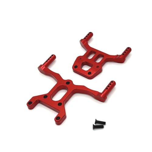BritBolt Metall -Upgrade vordere und hintere Schalensäulen für 1/14 144018 RC -Autoteile kompatibel mit Fernbedienungsauto -Zubehör(Red) von BritBolt