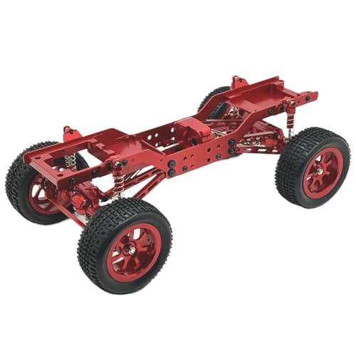 BritBolt Metall -Upgrade vorderen Heckbrückenrahmen -Chassis für Mn 1 12 Mn168 RC -Autoteile kompatibel mit 1 12 -Skala -Fernbedienungsauto -Zubehör(Red) von BritBolt