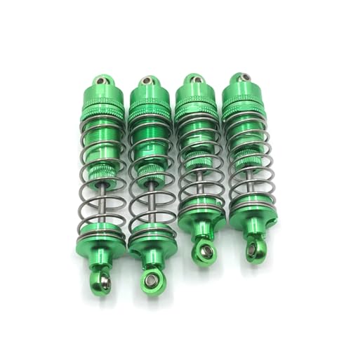 BritBolt Metall vordere und hintere hydraulische Stoßdämpfer für 1 10 RC -Autoteile kompatibel mit 104001 104002 Models RC -Autozubehör Set von 4 Teilen(Verde) von BritBolt