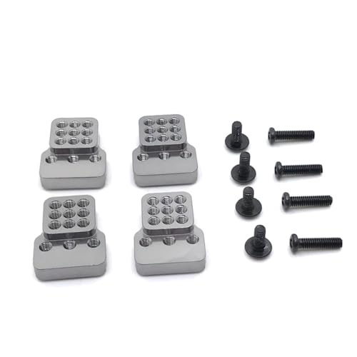 BritBolt Metallersatz Suspensionsunterstützung RC -Autoteile kompatibel mit 1/16 C14 C24 Mn 1 12 Skala Fernbedienungsfahrzeugzubehör(Gris foncé) von BritBolt
