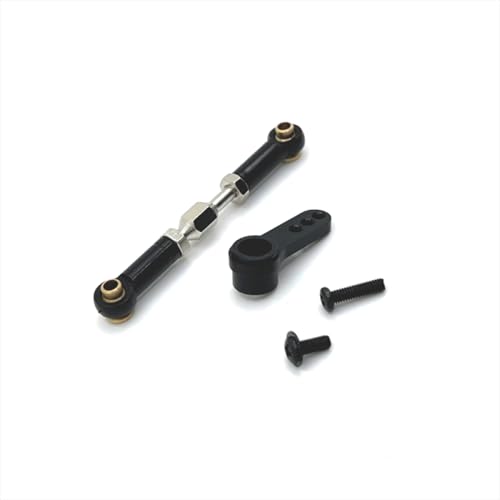 BritBolt Metalllenker -Lenkarm -Arm -Upgrade für 1/16 RC -Autos kompatibel mit Modellen 16207 16208 16209 16210 H16 Fernbedienungsauto -Zubehör(Black) von BritBolt