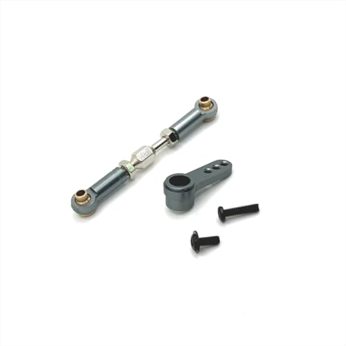 BritBolt Metalllenker -Lenkarm -Arm -Upgrade für 1/16 RC -Autos kompatibel mit Modellen 16207 16208 16209 16210 H16 Fernbedienungsauto -Zubehör(Dark Grey) von BritBolt